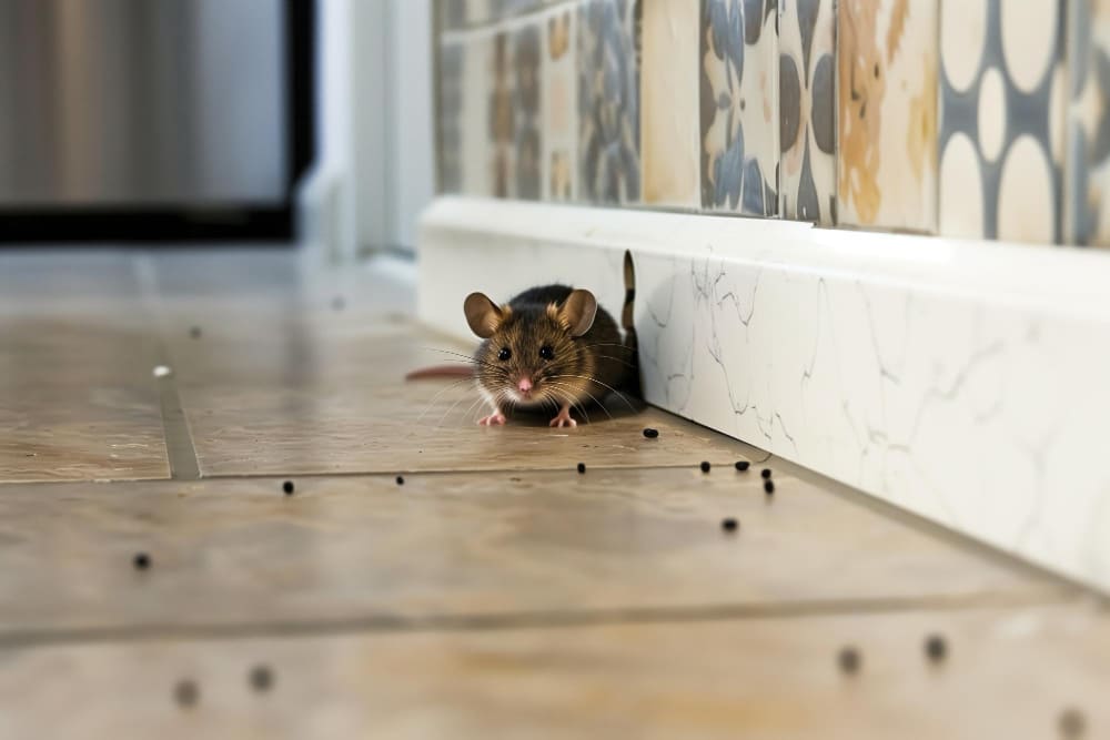 Tikus yang sedang diusir oleh pemilik rumah